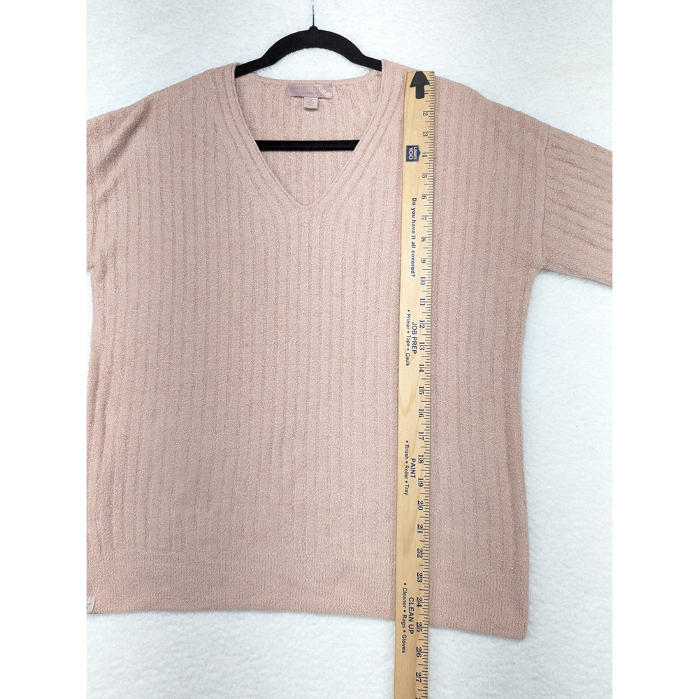 V-Neck Ribbed Sweater - Pink - Picture 4 of 8